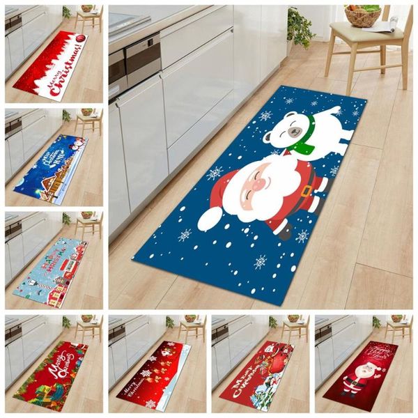 

merry christmas mat outdoor carpet doormat santa ornament christmas decor for home 2020 navidad noel cristmas gift new year 2021