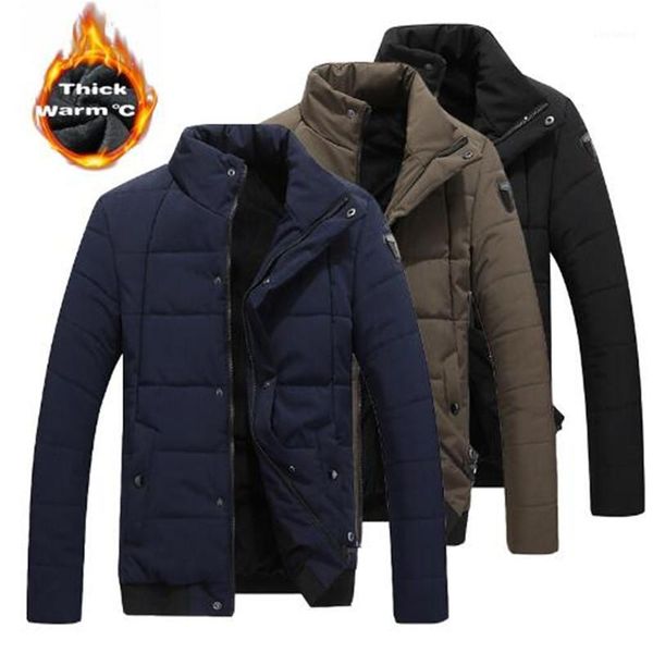 

2018 winter men jacket fur hood with cashmere jacket fashion men's coat1, Black