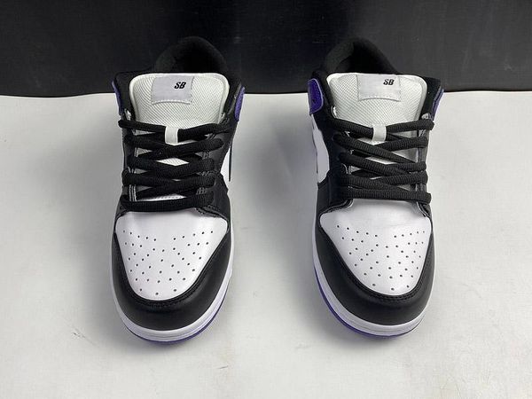 

2021 authentic dunk sb low court purple skateboard shoes black toe white sneaker men women outdoor sports shoes with box size 36-46