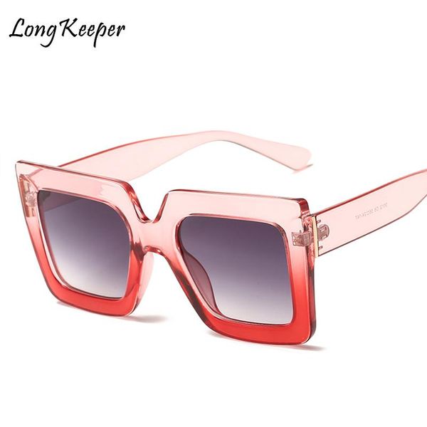 

sunglasses long keeper fashion women vintage brand design square luxury sun glasses big frame shades eyewear gafas de sol uv400, White;black