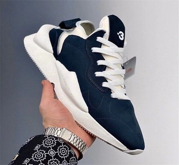 

with box y3 kaiwa chunky sneakers for mans running shoes breathable comfortable outdoor sports chunky sneakers us6.5-11, White;red