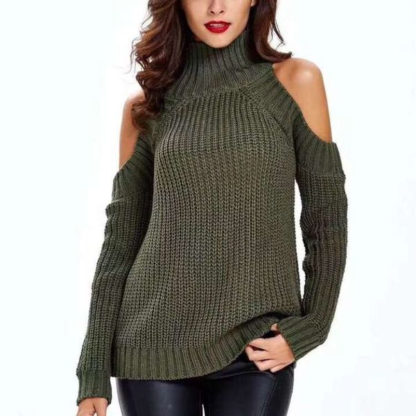 

loose t-shirt off shoulder halter sweater women's 9552, White;black