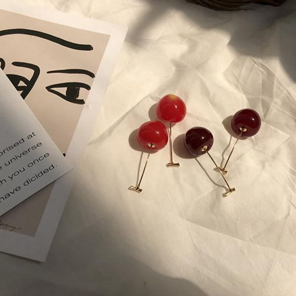 

2021 New Style Cute Personality Cherry Shaped Drop Earrings For Girl Female Jewelry Gift, Silver