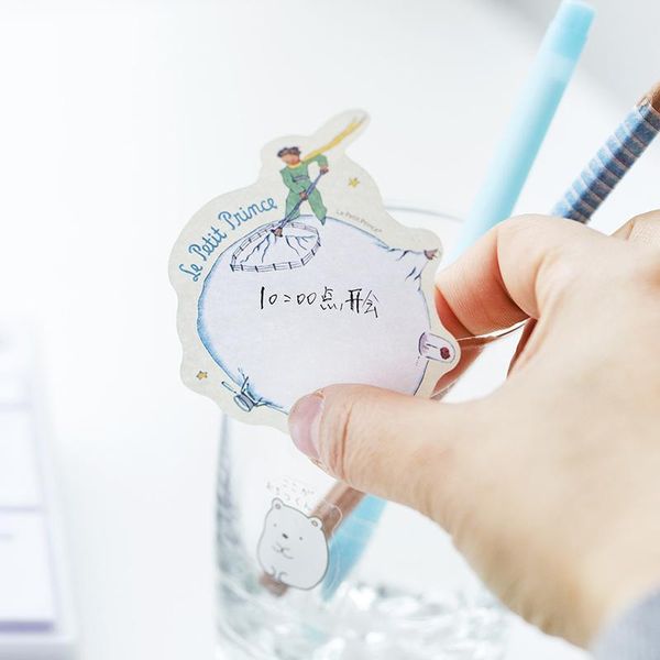 

30 листов маленький принц память накладки бумаги липкие заметки планировщик наклейка паста кавайские канцтовары паперии офисные школьные при