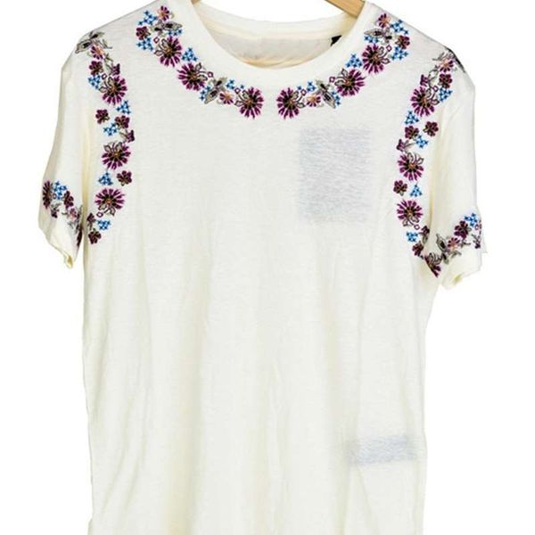 

juoya dancer's new style embroidered t-shirt ftsmc1512bei14 7445, Black;gray