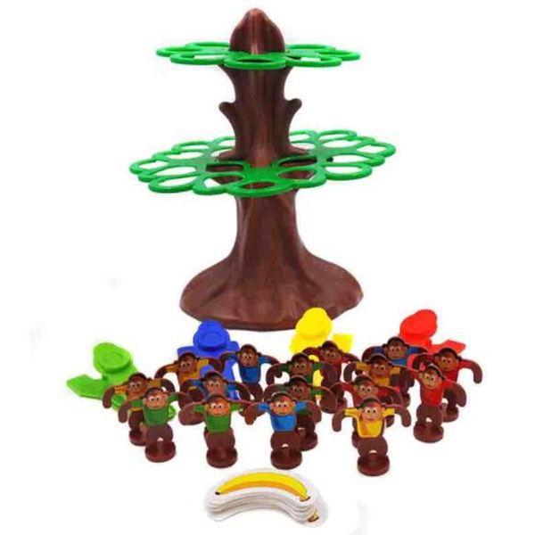 Eltern-Kind-Interaktives springendes Affen-hängendes Baum-Lernen-Kind-Kinderpädagogisches Desktop-Spiele-Spielzeug