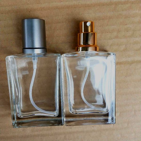 

30ml rectangular bayonet perfume bottle transparent glass bottle empty bottle