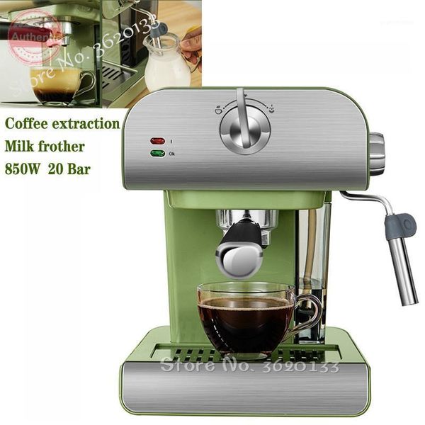 

coffee roasters 1.5l 20bar espresso electric machine foam maker milk frother kitchen appliances 220v 850w1