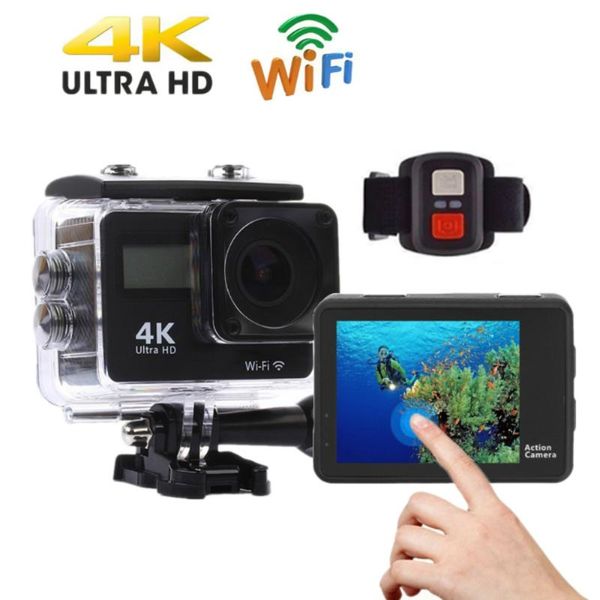 

telescopes touch screen wifi action camera 4k ultra hd 30fps waterproof dv with remote helmet video recording cameras outdoor sports cam