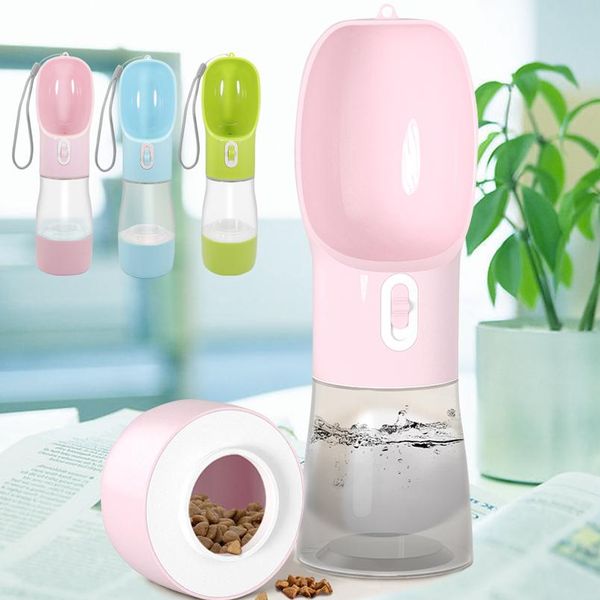 

portable pet dog water bottle puppy cat drinking water bowl food feeder for small large dogs cats outdoor travel pet bbyzju