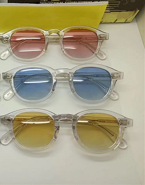 i più nuovi occhiali da sole johnny depp in cristallo fullrim gradiente lenti uv400 occhiali da vacanza al mare dimensioni l m s dimensioni design completo custodia oem presa