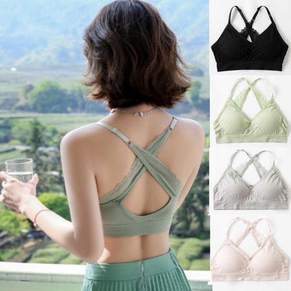 

gym clothing breathable yoga fitness bra women shockproof sports workout running sportswear underwear sport crop1, White;black