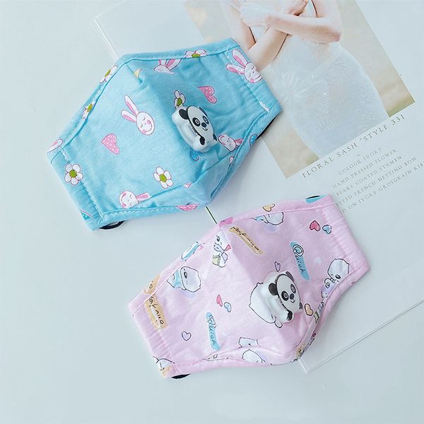 

kid panda tiger breathing respirator with 2 filters cross-border special for pm2.5 masks mascarilla cotton mask dhl