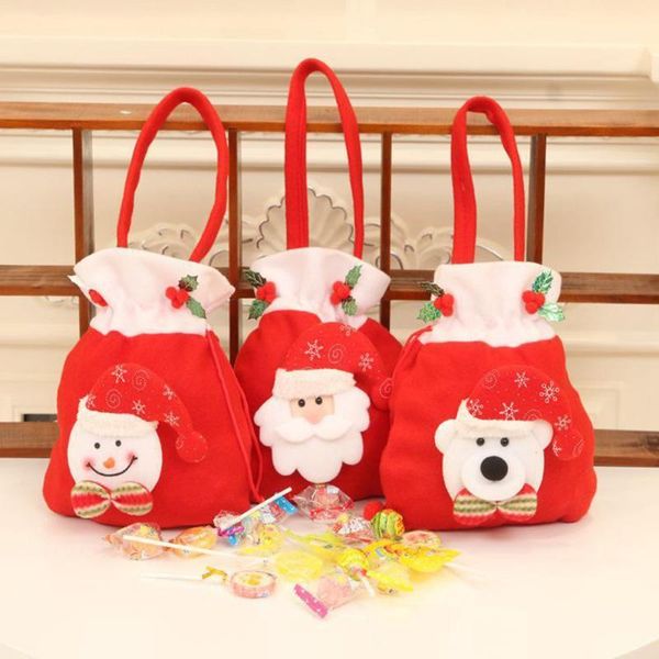 

merry christmas santa candy bag snack packet children household kid/child home decoration storage bag1