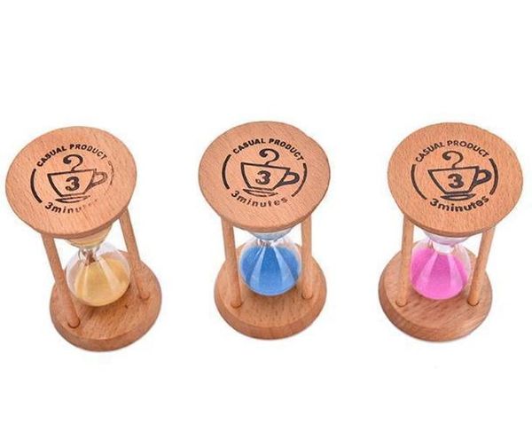 

fashion 3 mins wooden frame sandglass sand glass hourglass time counter count down home kitchen timer clock bbysyu sweet07