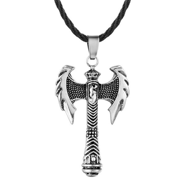 

pendant necklaces viking ancient greek axe amulet necklace, Silver