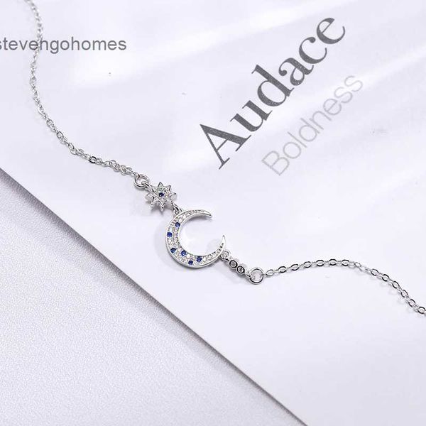 

wanying jewelry necklace s925 star pure moon net red silver a103