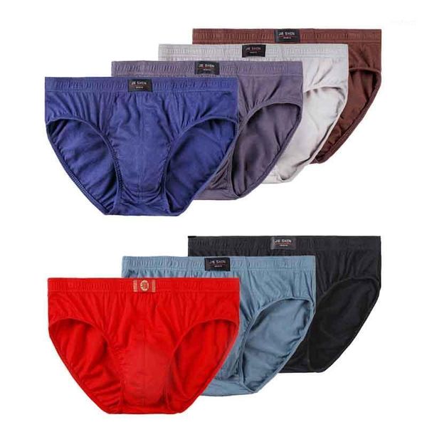 

3pcs/lot 100% cotton mens briefs plus size men underwear panties 4xl/5xl men's breathable panties drop ship1, Black;white