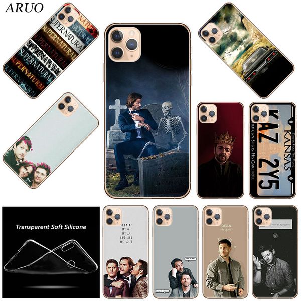 

supernatural мы дома мягкие тпу силиконовые чехол для телефона для iphone 12 mini 11 pro xs max 7 8 6 6s plus se2020 x xr 5 модный чехол