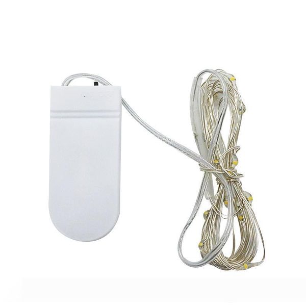 

cell led cr2032 copper wire button lights battery rice string 2m 20led fairy light for christmas wedding decorations07m