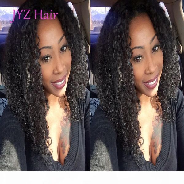 

unprocessed malaysian indian virgin glueless full lace human hair wigs kinky curly lace front human hair wigs with adjustable strands, Black;brown