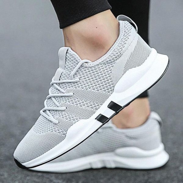 

summer fashion men casual shoes light breathable mesh shoes men sneakers lace up male 2020 new #fh2l