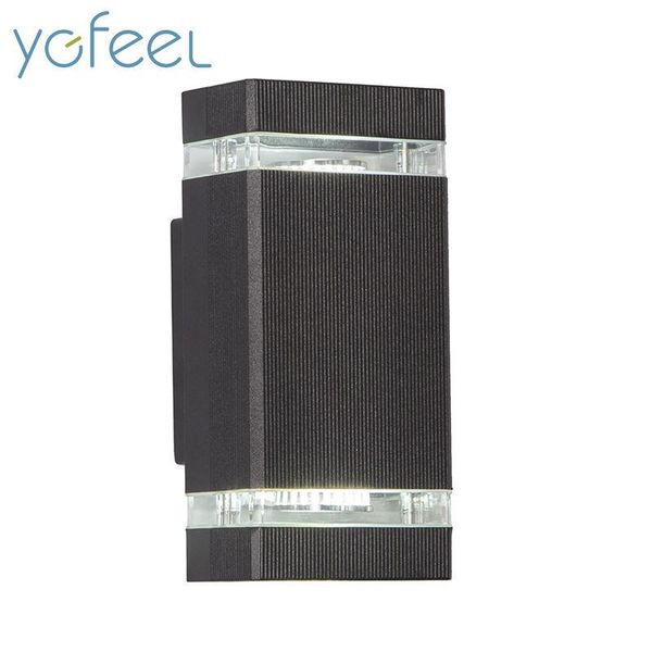 

wall lamp [ygfeel] outdoor lamps waterproof ip65 aluminum courtyard garden corridor stair porch lighting with 2pcs*e27 led bulbs
