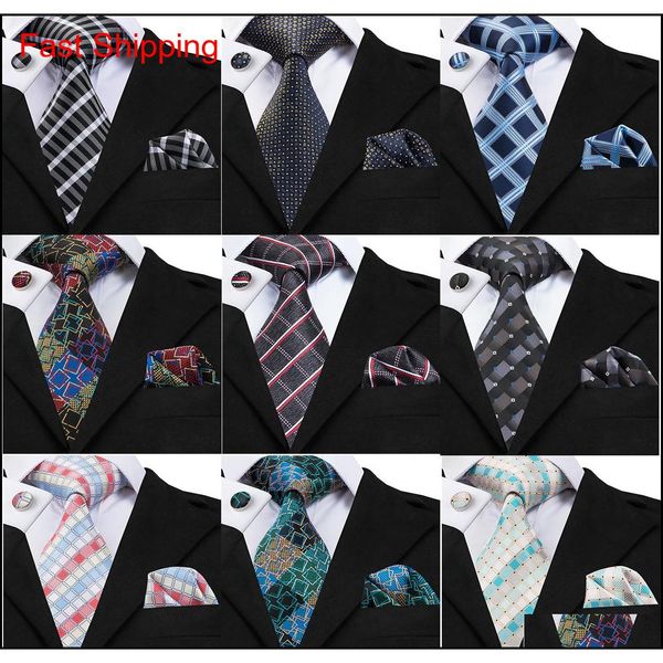 

mens fashion business neck ties set check patternsilk necktie floral classi qylddq queen66, Black;blue