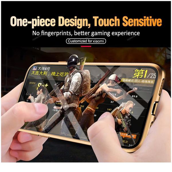 

metal magnetic double side glass phone case for xiaomi redmi note 7 8a k20 k30 pro phone cover for xia bbycir
