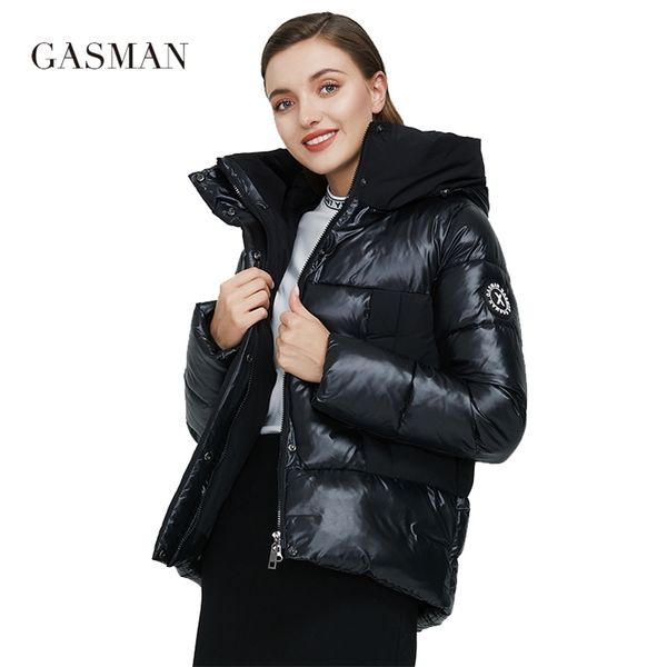 GASMAN Giallo moda caldo antivento Giacca invernale da donna Cappotto spesso piumino parka Giacca trapuntata imbottita femminile 005 201217