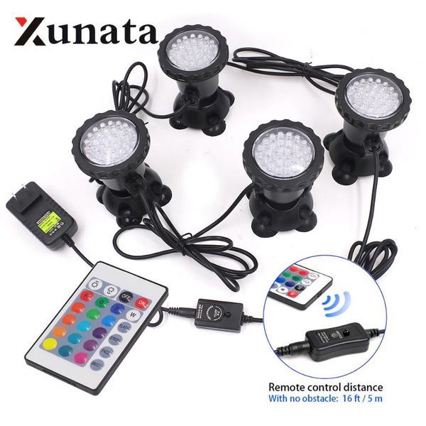 

led underwater lights waterproof lamp rgb 36leds underwater spot light for swimming pool fountains pond water garden aquarium