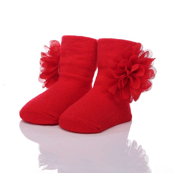 

newborn cotton chiffon baby flower 0-6-12 girls full moon gift socks wz001, Black;white