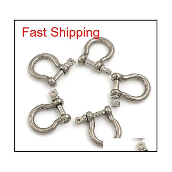 

home improvement 5pcs m4 silver 304 stainless steel rustproof screw pin anchor bow shackle clev qylekf bde_luck