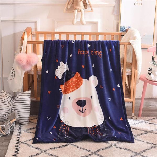 

duck/cat/dogs/bear cartoon styles warm kids smooth flannel blankets baby bedding swaddling blanket 100*140cm