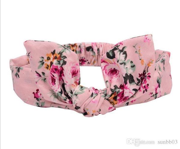 

svhdhead girls baby new bands florals dots europe bunny ear knot colorful infant headband kids elastic headwear children