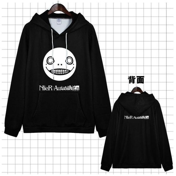 

game nier: automata cosplay hoodie yorha no. 2 type b nier emil print pullover hoody fashion black coat1