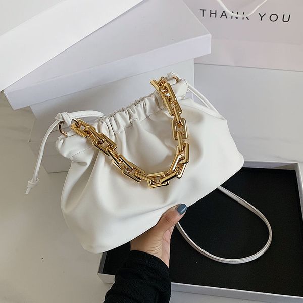 

hbp gold chain pu leather crossbody bags for women 2020 summer small shoulder handbags female solid color cross body bag