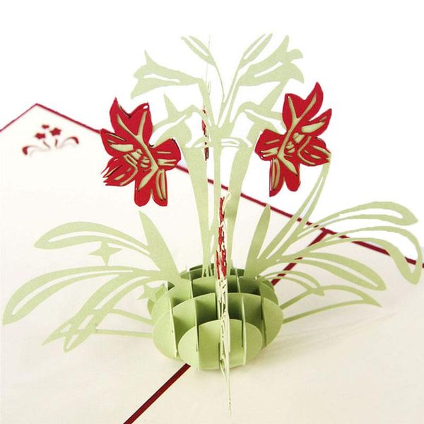 

greeting cards 3d up daffodil birthday anniversary mother's day thank you christmas 50jd