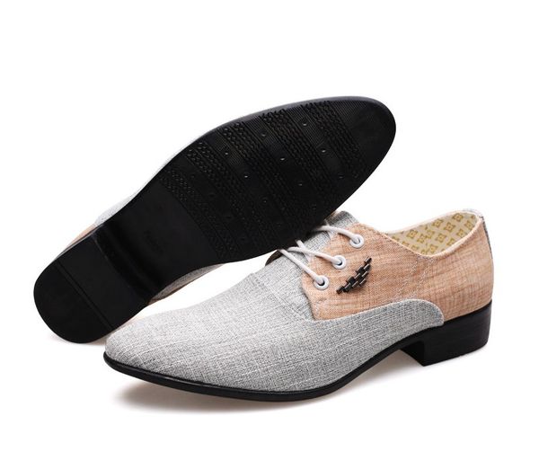 

mens dress shoes leather wedding canvas casual flats formal shoes men canvas loafers chaussures hommes shoe, Black