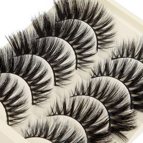 

false eyelashes 5 pairs of 3d mink natural long dramatic eyelash makeup extension