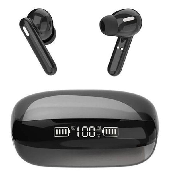 

tws wireless sports bluetooth earphone binaural stereo touch led earset usb port abs 1200mah waterproof earbuds earphone