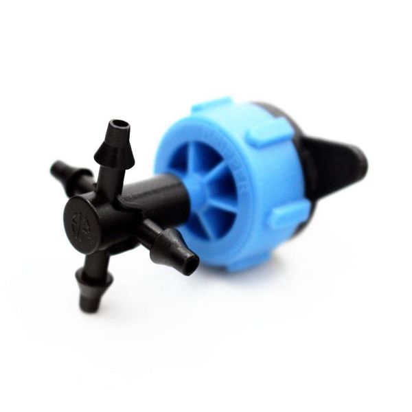 

watering equipments 200pcs pressure compensating dripper 1/8inch barbs 5 branches for 3mm/5mm tubing arrow drip irrigation fittings s104