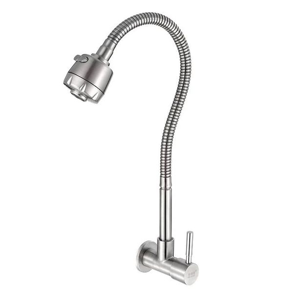 

бесплатная вращение черная сплошная нержавеющая сталь кухня одиночная холодная вода кухонный кран одно отверстие кухонный кран торнура cozin