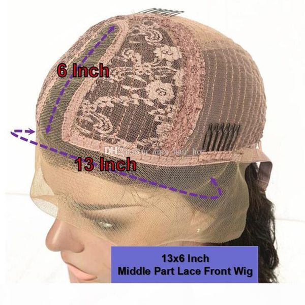 

13x6 lace front brown highlights blonde wig deep part lace frontal human hair wigs with baby hair prepluck wavy, Black;brown
