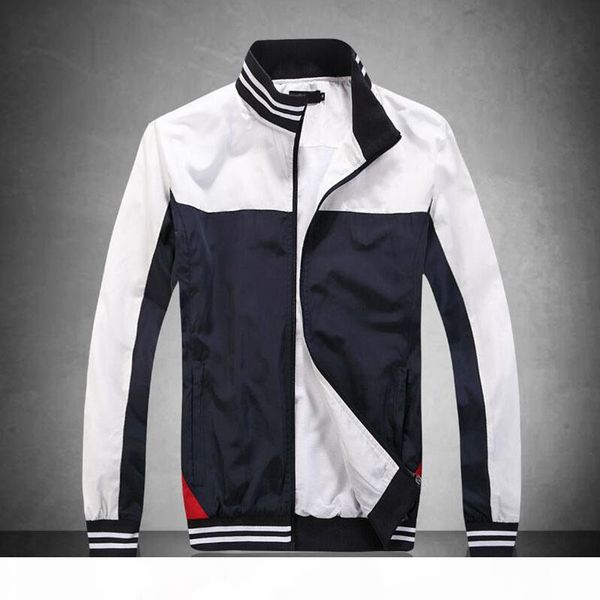 

men's jacket windbreaker spring and winter jacket new fashion white and dark blue men design coat, Black;brown