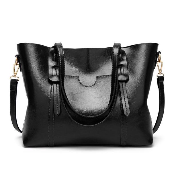 

women's bag euro-american trendy leather slant shoulder bag high-quality handbag large volume women's tote