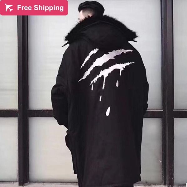 

coat of from cotton wool, Black