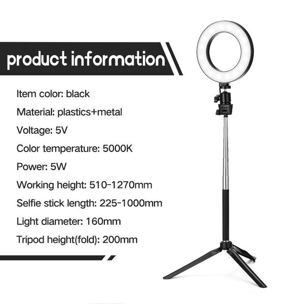 

usb dimmable p video studio led fill ring light tripod for p selfie lamp pgraphy lighting accessory for youtube