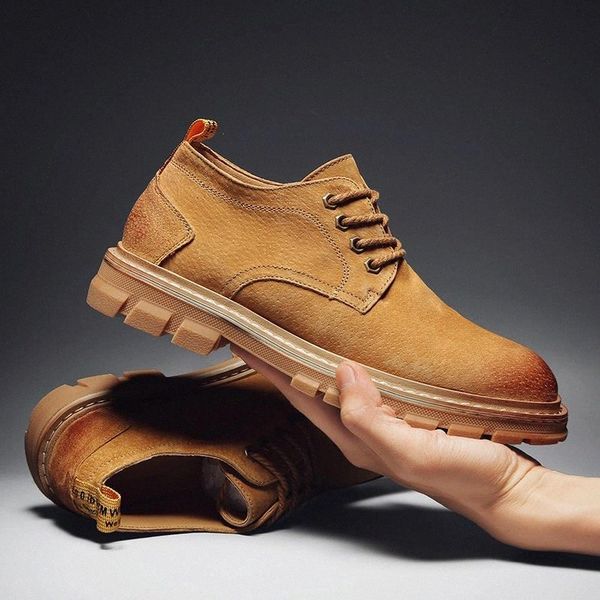 

fashion loafers for men genuine leather bussiness lace up party dress shoes low heels moccasin shoes men designer sneakers s5 #og62