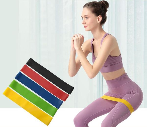 Nuove fasce di resistenza Yoga Body Building Cintura da allenamento Fitness Fascia per esercizi Muscolo ad alta tensione per allenamento con i pesi della caviglia della gamba